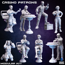 Load image into Gallery viewer, Broken Chip Casino Patrons Set - Broken Chip Casino - Print Minis - Wargaming D&amp;D DnD