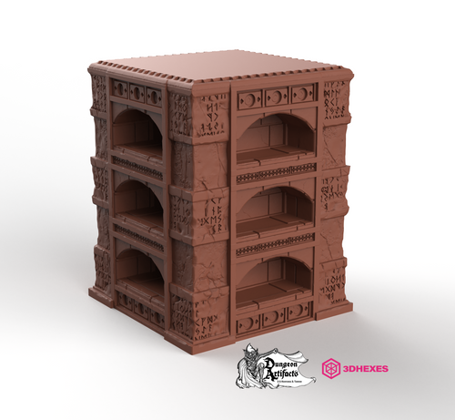 Catacombs Large Burial Niche - 3DHexes Wargaming Terrain D&D DnD