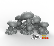 Load image into Gallery viewer, Cave Mushrooms - Fantastic Plants and Rocks Vol. 2 - Print Your Monsters - Wargaming D&amp;D DnD