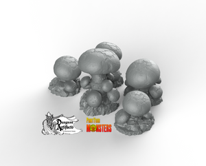 Cave Mushrooms - Fantastic Plants and Rocks Vol. 2 - Print Your Monsters - Wargaming D&D DnD
