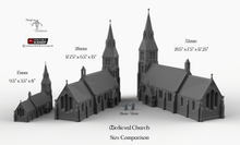 Load image into Gallery viewer, Medieval Church - 15mm 28mm 32mm 37mm Time Warp Wargaming Terrain Scatter D&amp;D, DnD