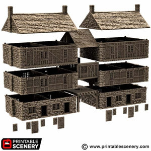 Cobblestone Way - King and Country - Printable Scenery Terrain Wargaming D&D DnD 10mm 15mm 20mm 25mm 28mm 32mm 40mm 54mm