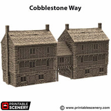 Load image into Gallery viewer, Cobblestone Way - King and Country - Printable Scenery Terrain Wargaming D&amp;D DnD 10mm 15mm 20mm 25mm 28mm 32mm 40mm 54mm