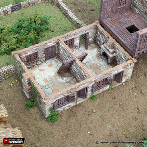 Cobblestone Way - King and Country - Printable Scenery Terrain Wargaming D&D DnD 10mm 15mm 20mm 25mm 28mm 32mm 40mm 54mm