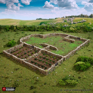 Country Low Walls - King and Country - Printable Scenery Terrain Wargaming D&D DnD