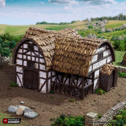 Country Stables - King and Country - Printable Scenery Terrain Wargaming D&D DnD 10mm 15mm 20mm 25mm 28mm 32mm 40mm 54mm