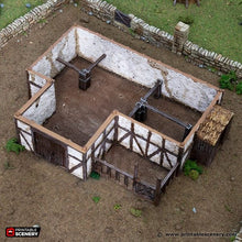 Load image into Gallery viewer, Country Stables - King and Country - Printable Scenery Terrain Wargaming D&amp;D DnD 10mm 15mm 20mm 25mm 28mm 32mm 40mm 54mm