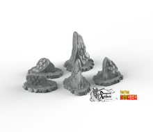 Load image into Gallery viewer, Cybernetic Stones - Fantastic Plants and Rocks Vol. 2 - Print Your Monsters - Wargaming D&amp;D DnD