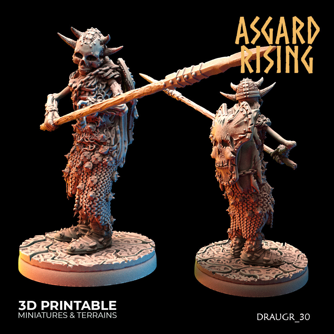 Draugr Phalanx 30 - Asgard Rising - Wargaming D&D DnD