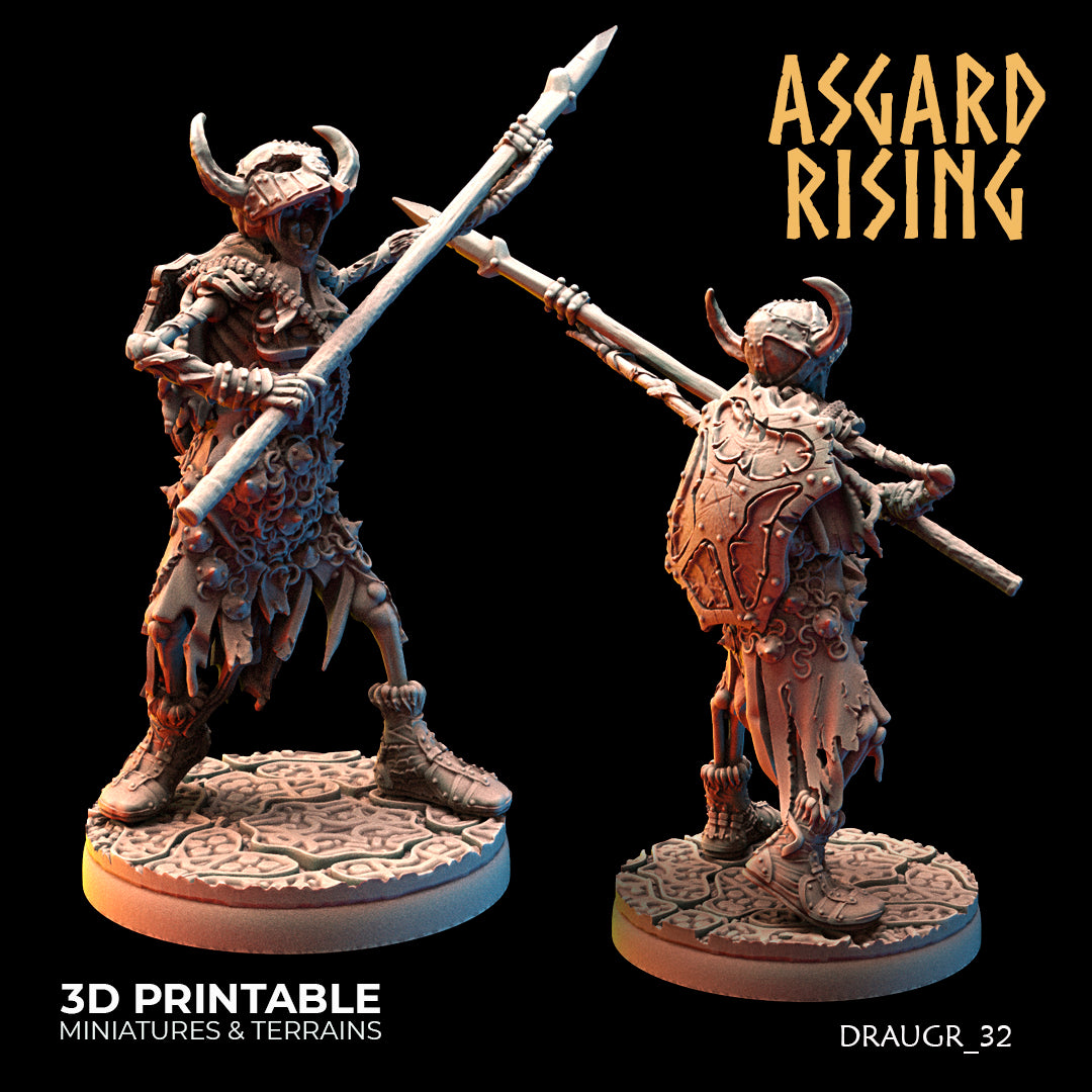 Draugr Phalanx 32 - Asgard Rising - Wargaming D&D DnD