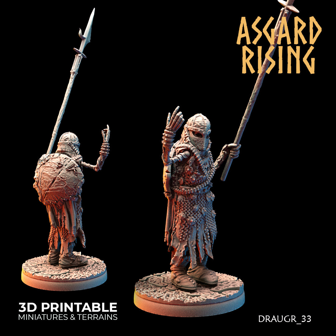 Draugr Phalanx 33 - Asgard Rising - Wargaming D&D DnD