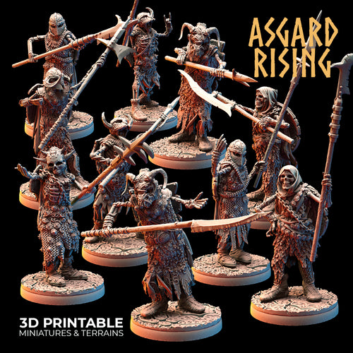 Draugr Phalanx Set - Asgard Rising - Wargaming D&D DnD