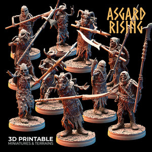 Draugr Phalanx Set - Asgard Rising - Wargaming D&D DnD