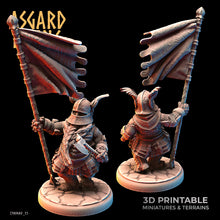 Load image into Gallery viewer, Dwarven Plate Armor Shield Wall Modular Set - Asgard Rising - Wargaming D&amp;D DnD