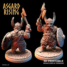 Load image into Gallery viewer, Dwarven Warriors in Scale Armor Modular Set - Asgard Rising - Wargaming D&amp;D DnD