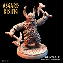 Load image into Gallery viewer, Dwarven Warriors in Scale Armor Modular Set - Asgard Rising - Wargaming D&amp;D DnD