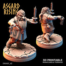 Load image into Gallery viewer, Dwarven Artisan Townfolk Modular Set - Asgard Rising - Wargaming D&amp;D DnD