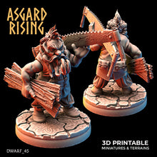 Load image into Gallery viewer, Dwarven Artisan Townfolk Modular Set - Asgard Rising - Wargaming D&amp;D DnD