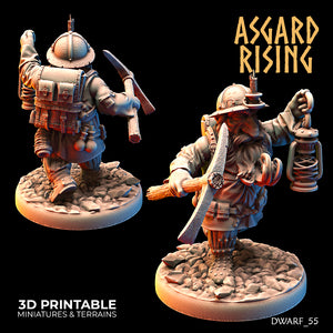 Dwarven Miners - Asgard Rising - Wargaming D&D DnD