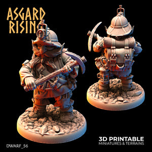 Dwarven Miners - Asgard Rising - Wargaming D&D DnD