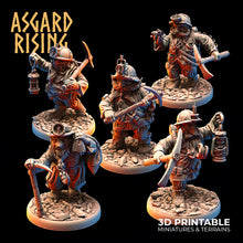 Load image into Gallery viewer, Dwarven Miners - Asgard Rising - Wargaming D&amp;D DnD