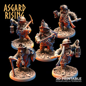 Dwarven Miners - Asgard Rising - Wargaming D&D DnD