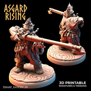 Dwarven Firearm Warriors Modular Set - Asgard Rising - Wargaming D&D DnD