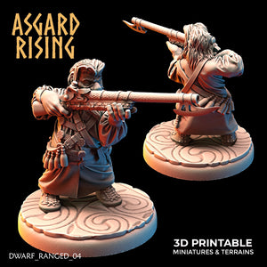 Dwarven Firearm Warriors Modular Set - Asgard Rising - Wargaming D&D DnD