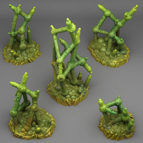 Deadly Molecule Plants - Fantastic Plants and Rocks Vol. 3 - Print Your Monsters - Wargaming D&D DnD