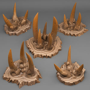Desert Orc Stones - Fantastic Plants and Rocks Vol. 3 - Print Your Monsters - Wargaming D&D DnD
