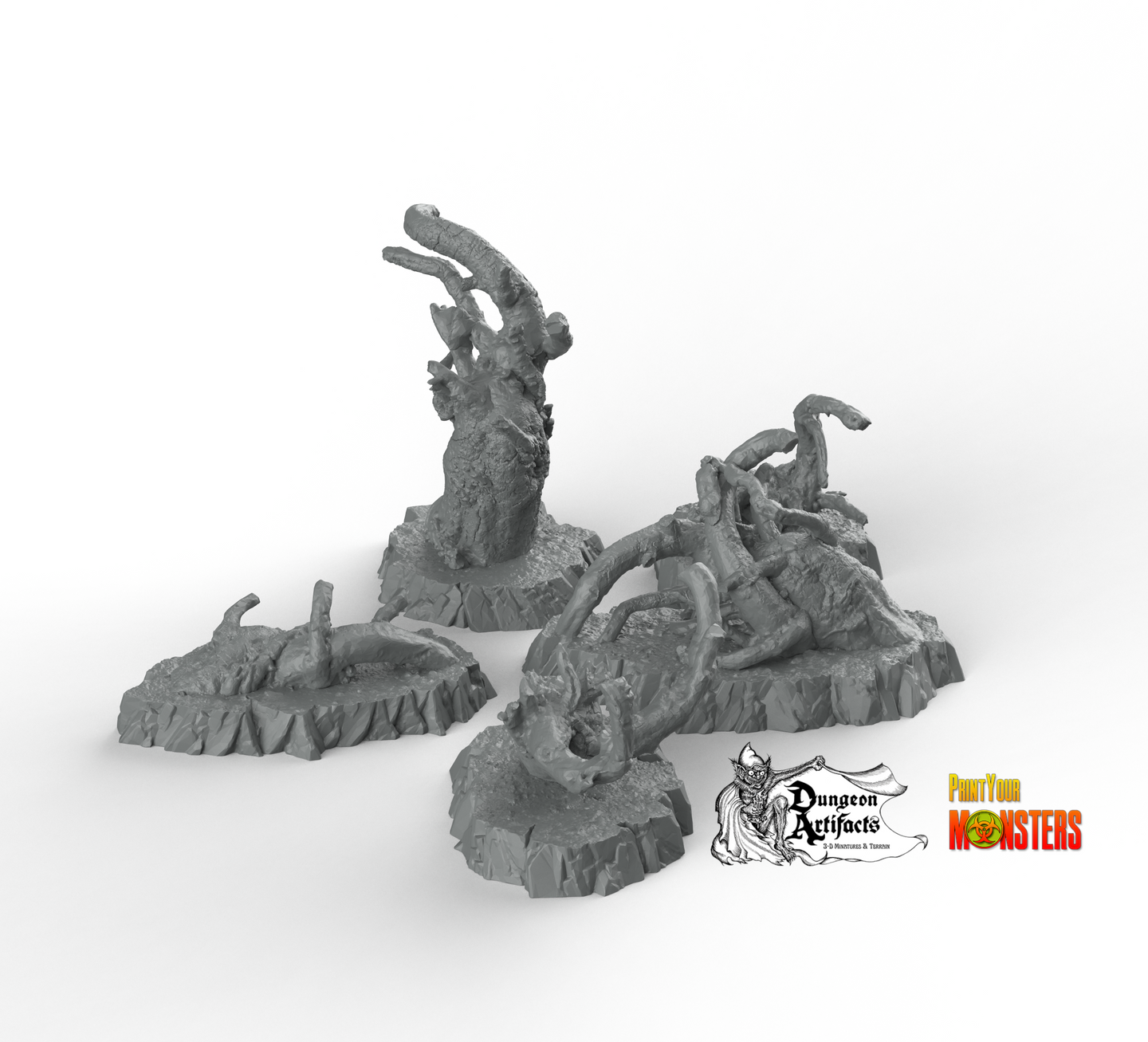 Desolation Trees - Fantastic Plants and Rocks Vol. 2 - Print Your Monsters - Wargaming D&D DnD