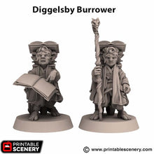 Load image into Gallery viewer, Diggelsby Burrower - Rise of the Halflings - Printable Scenery Wargaming D&amp;D DnD 28mm 32mm 40mm 54mm