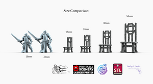 Dracul's Manor Bedroom Furnishing Set - Wargaming D&D DnD Vampire Dracula
