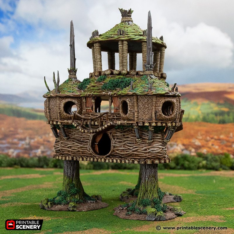 Palace of the Druids - Rise of the Halflings - Printable Scenery Terrain Wargaming D&D DnD