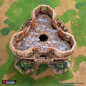 Palace of the Druids - Rise of the Halflings - Printable Scenery Terrain Wargaming D&D DnD