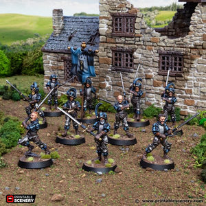 Empire Swordsman - King and Country - Printable Scenery Wargaming D&D DnD 28mm 32mm 40mm 54mm