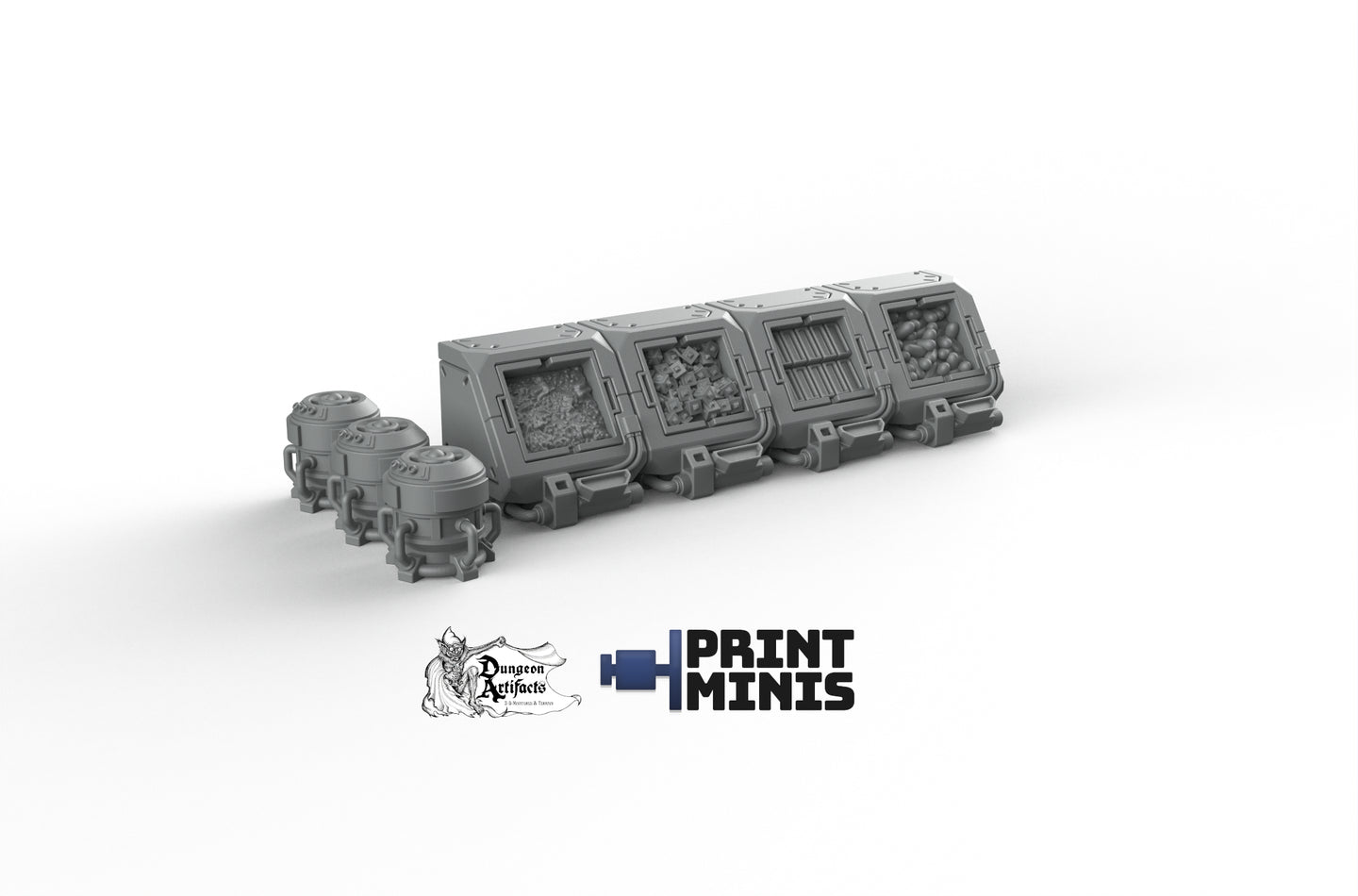 Narcotics Store Experience Dispensers - Night Market - Print Minis - Wargaming D&D DnD