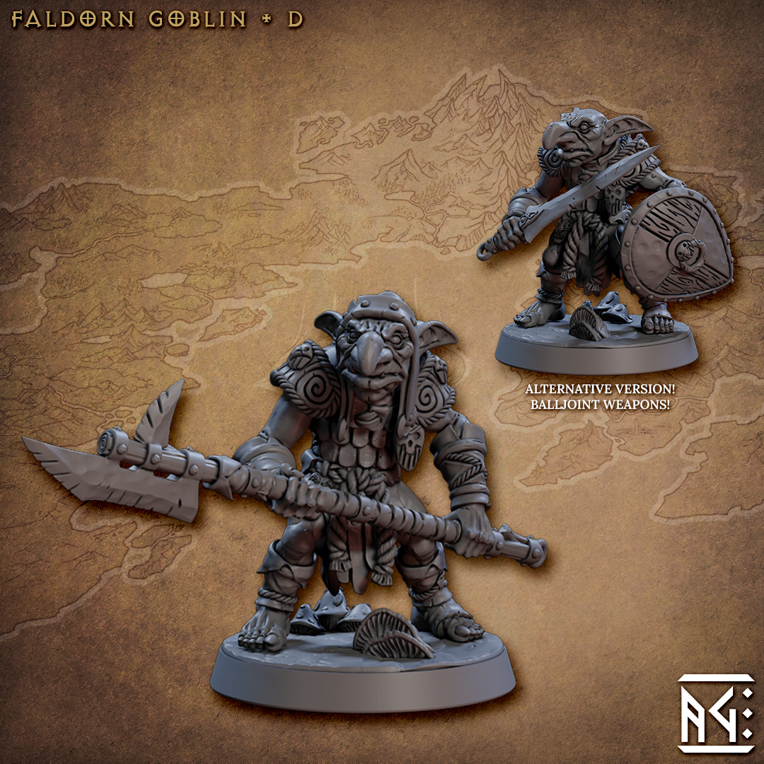 Faldorn Goblin D - Faldorn Goblins - Artisan Guild Minis Wargaming D&D DnD