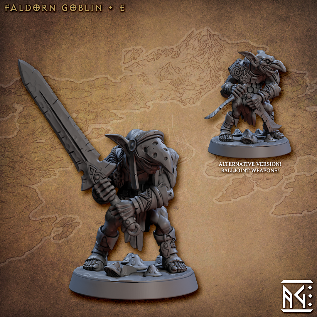 Faldorn Goblin E - Faldorn Goblins - Artisan Guild Minis Wargaming D&D DnD
