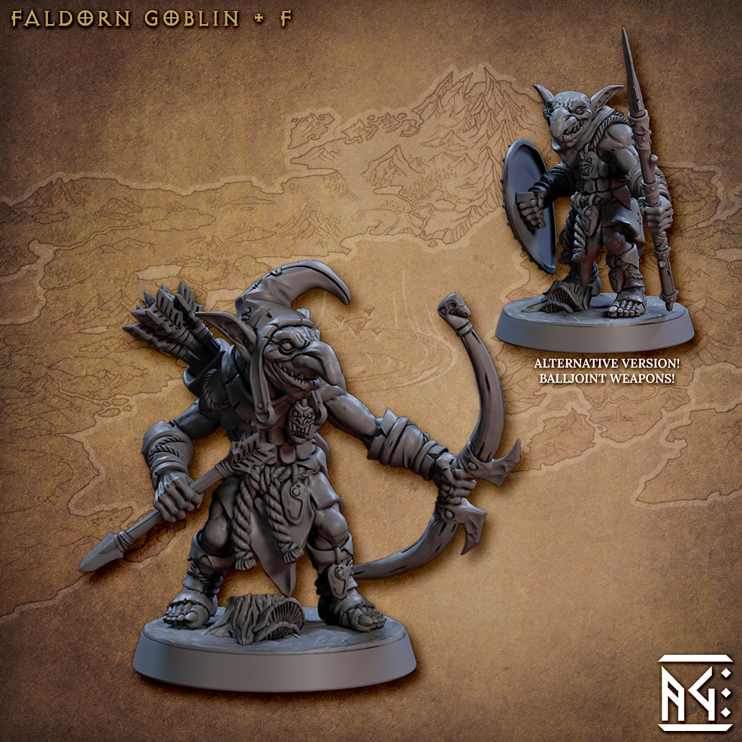 Faldorn Goblin F - Faldorn Goblins - Artisan Guild Minis Wargaming D&D DnD