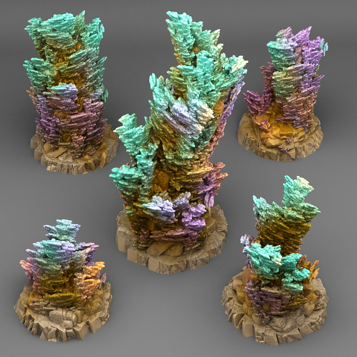 Fairy Kingdom Coral - Fantastic Plants and Rocks Vol. 3 - Print Your Monsters - Wargaming D&D DnD