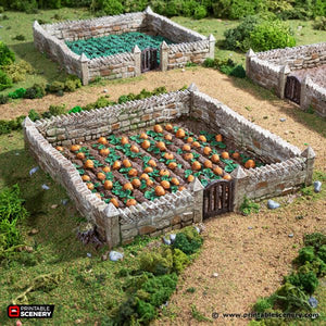 Farm Fields - King and Country - Printable Scenery Terrain Wargaming D&D DnD