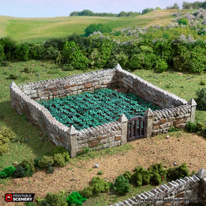 Farm Fields - King and Country - Printable Scenery Terrain Wargaming D&D DnD