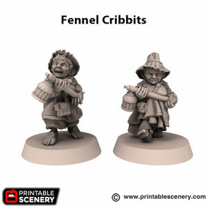 Fennel Cribbits - Rise of the Halflings - Printable Scenery Wargaming D&D DnD 28mm 32mm 40mm 54mm