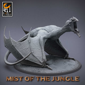 Feral Prehistoric Wyvern - Scream - Mist of the Jungle - Lord of the Print - Wargaming D&D DnD