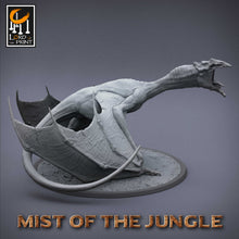 Load image into Gallery viewer, Feral Prehistoric Wyvern - Scream - Mist of the Jungle - Lord of the Print - Wargaming D&amp;D DnD