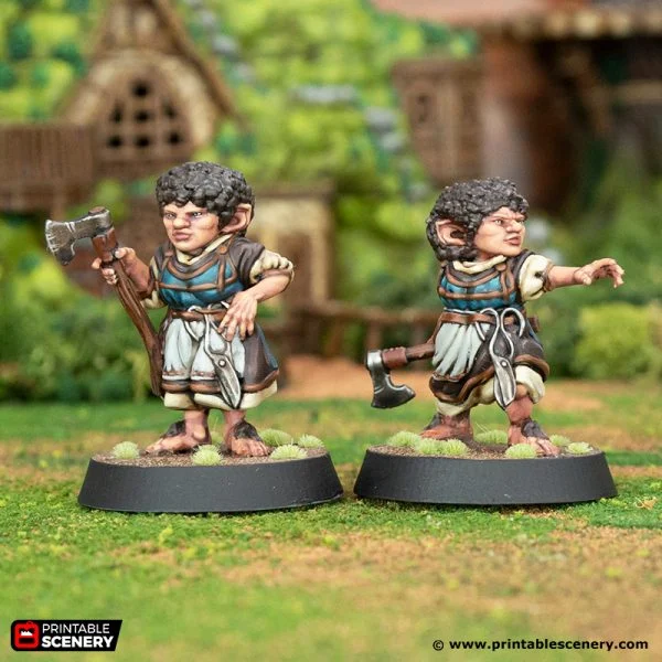 Fern Greenly - Rise of the Halflings - Printable Scenery Wargaming D&D DnD 28mm 32mm 40mm 54mm
