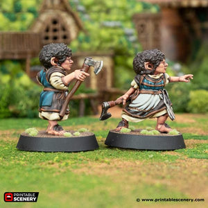 Fern Greenly - Rise of the Halflings - Printable Scenery Wargaming D&D DnD 28mm 32mm 40mm 54mm