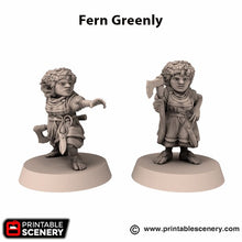 Load image into Gallery viewer, Fern Greenly - Rise of the Halflings - Printable Scenery Wargaming D&amp;D DnD 28mm 32mm 40mm 54mm