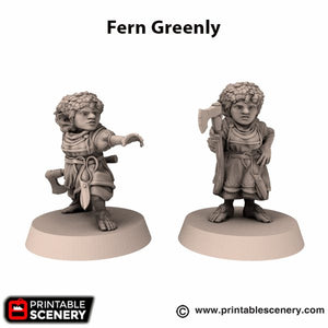 Fern Greenly - Rise of the Halflings - Printable Scenery Wargaming D&D DnD 28mm 32mm 40mm 54mm